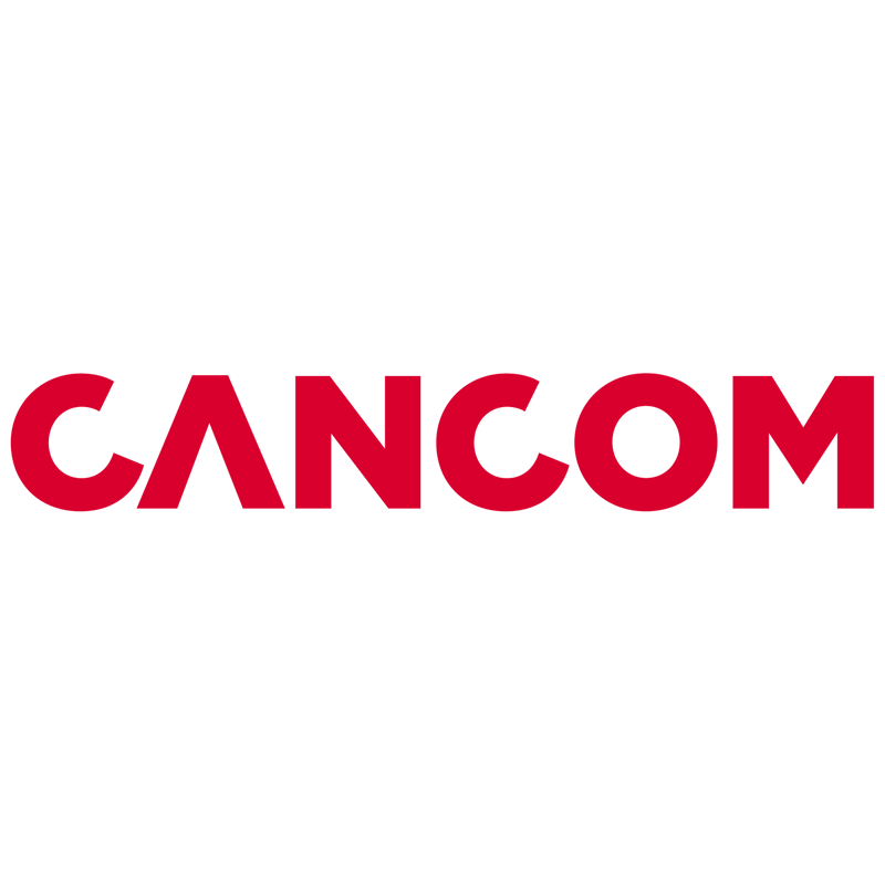 Text logo of CANCOM.