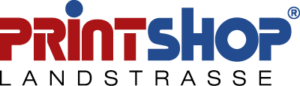 Text logo of Printshop Landstrasse.